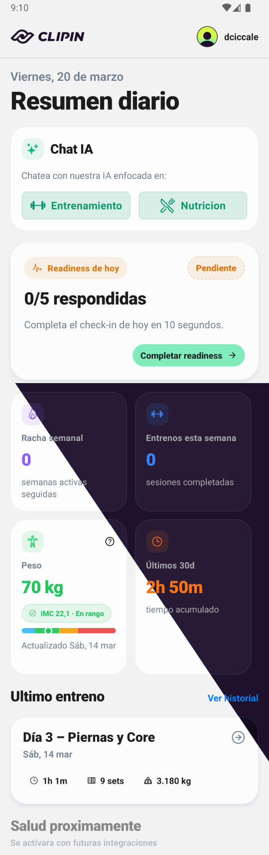 Resumen diario de CLIPIN