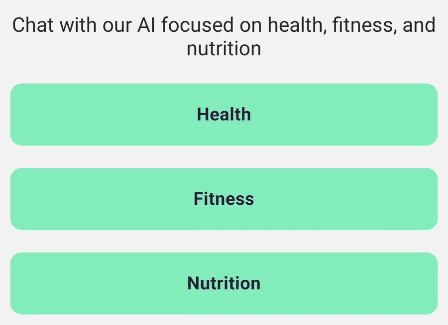 Access to Health, Fitness and Nutrition agents