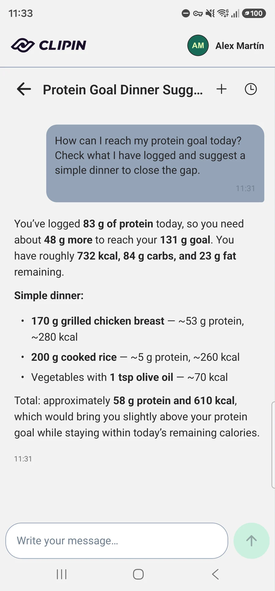 Nutrition AI Agent