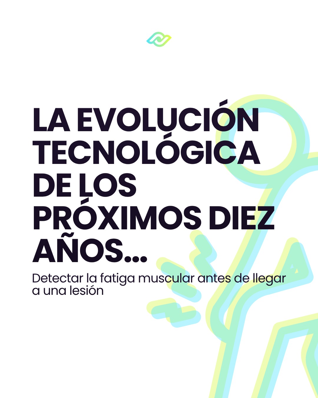Icon of a person running next to the title about technological evolution.