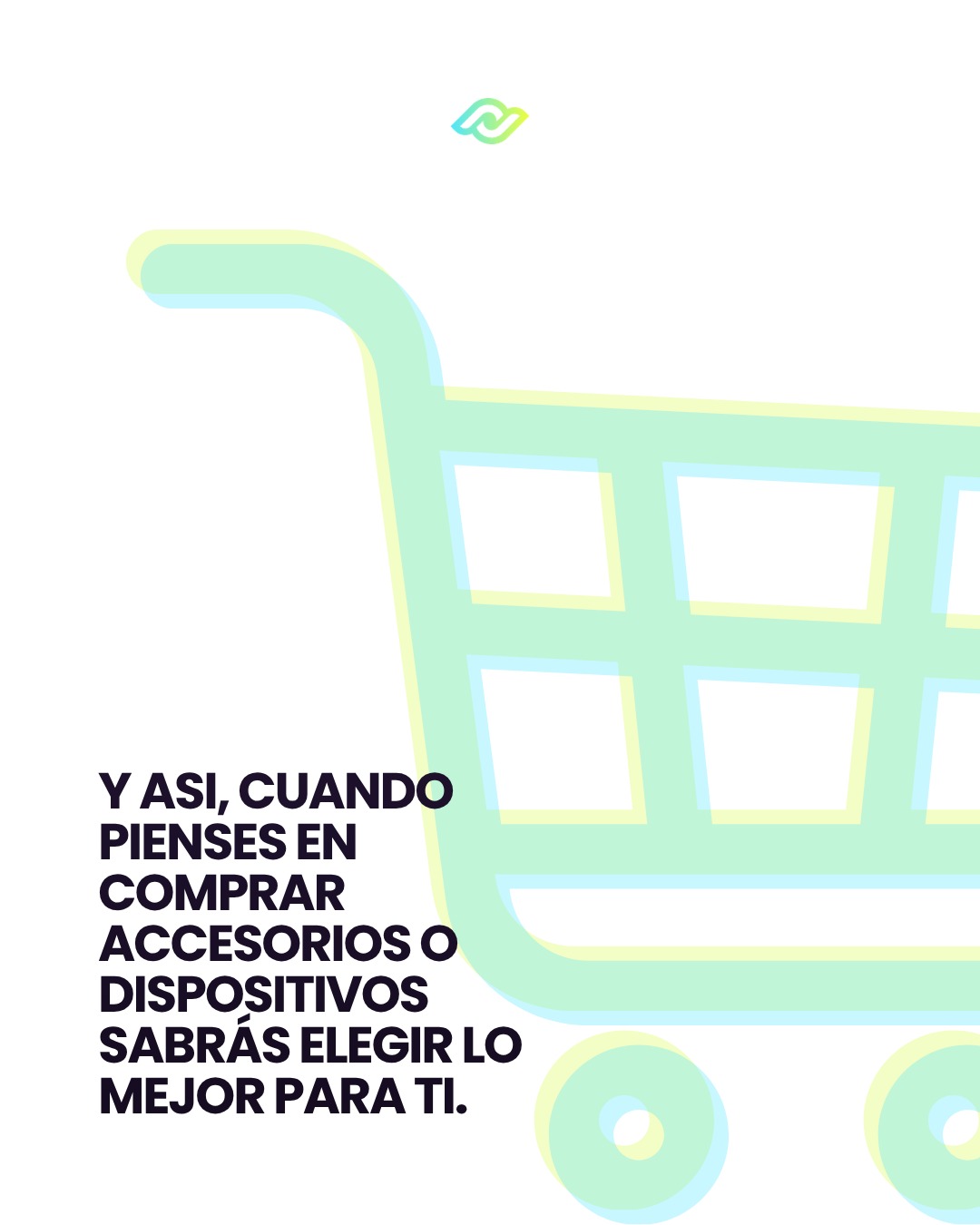 Shopping cart icon alongside advice on knowing sports devices.